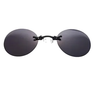 ZIRYXQ Gafas de nariz redondas sin montura Morpheus con clip para la nariz