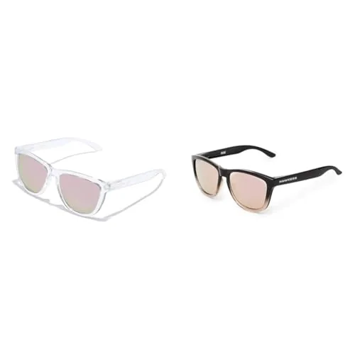 HAWKERS One S, Gafas de sol Unisex adulto, Verde (Oscuro Caucho/Esmeralda)