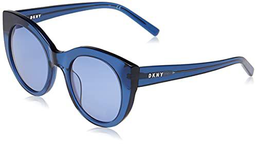 DKNY DK517S Gafas de Sol, Crystal Blue, Taille Unique para Mujer