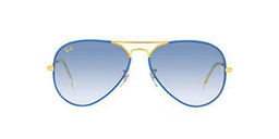 Ray-Ban 0RB3025JM Gafas, Light Blue ON Legend Gold