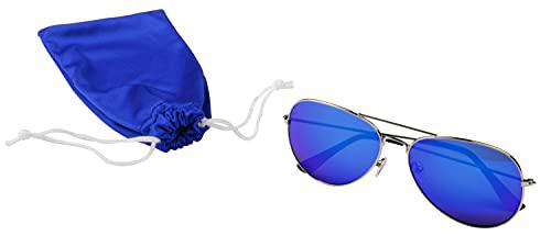 TOPICO Gafas de Sol Unisex Juvenil, Color Azul, 40 x 15 x 7 cm