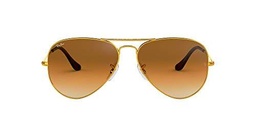 Ray-Ban Aviator Large Metal - Gafas de sol Unisex, Dorado (Crystal Brown Gradient Glass)