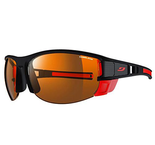 Julbo Makalu - Gafas de sol para hombre, color negro mate y rojo
