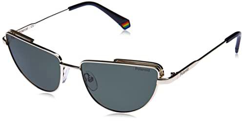 Polaroid PLD 6129/s Sunglasses, PEF/UC Gold Green, 57 Womens