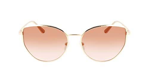 Calvin Klein Ck22113s Gafas, Gold/Blush, 58 para Mujer