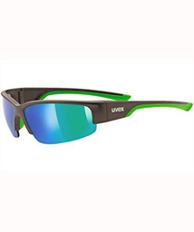 Uvex 215 - Gafas deportivas para hombre, color negro mate / verde