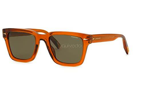 Chopard SCH337 Gafas, Shiny Burnt Brown, 52 para Hombre