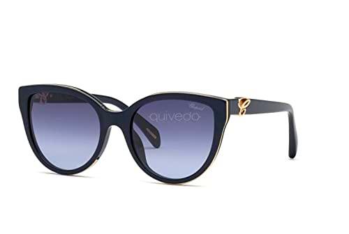 Chopard SCH317 Gafas, Shiny Dark Blue, 55 para Mujer