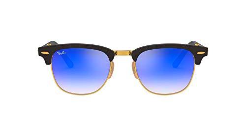 Ray-Ban Clubmaster Folding 901S7Q Gafas de sol, Matte Black