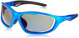 SHIMANO Sport Gafas de Sol S60 x pl, Todo el año, Color Matt Blaumetallic-Schwarz