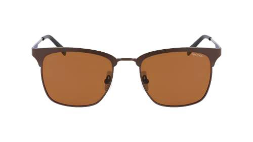 Nautica N4653sp Gafas, Marrón Mate, 53 para Hombre