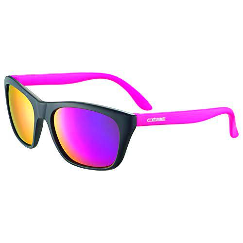 Cébé Cooper Gafas de Sol Juventud Unisex Matt Black Pink 10 < 12