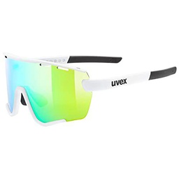 Uvex Sportstyle 236 mir.Green, Unisex-Adult, White Mat/Mirror Green, One Size