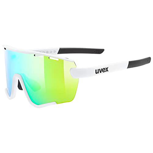 Uvex Sportstyle 236 mir.Green, Unisex-Adult, White Mat/Mirror Green, One Size