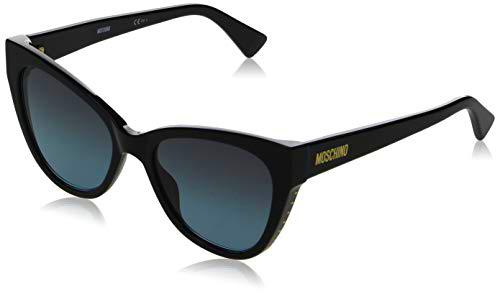 MOSCHINO Gafas de Sol MOS056/S Black/Grey Blue Shaded 54/19/145 mujer