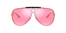 Ray-Ban 3581n Gafas de Sol, Gold, 49 Unisex-Adulto