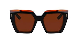 CALVIN KLEIN Ck23502s Gafas, Black/Charcoal, 52/19/140 para Mujer