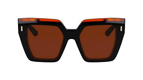 CALVIN KLEIN Ck23502s Gafas, Black/Charcoal, 52/19/140 para Mujer