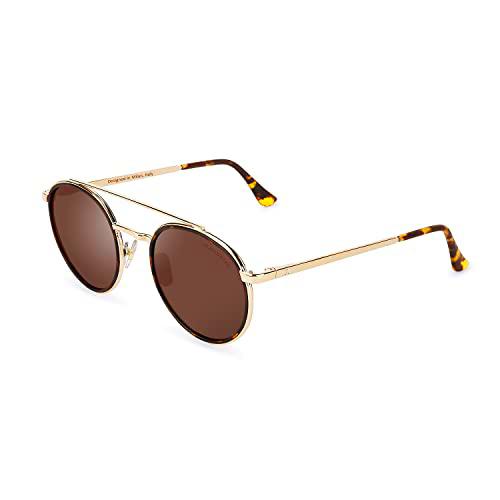 CLANDESTINE - Gafas de Sol Unisex - Modelo Pure - Color Habana Marrón