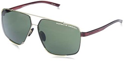 Porsche P8681 Gafas de Sol, Light Gold, 63 para Hombre