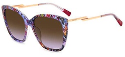 Missoni Gafas de Sol 0123/G/S Multicolor Pattern/Violet Brown Shaded 57/18/145 mujer