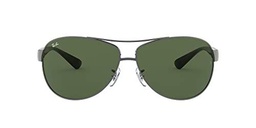 Ray Ban RB3386, Gafas de Sol Unisex, Gris (gris, verde 004/71)