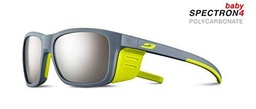 Julbo - Funda para niños, color gris claro, verde manzana