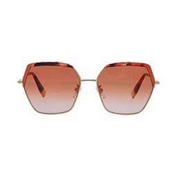 Furla SFU599V Gafas, Shiny Rose Gold, 58 para Mujer