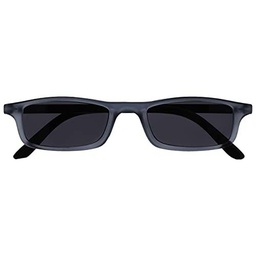 The Reading Glasses Company Gafas De Lectura Mate Gris Negro Ligero Cómodo Lectores De Sol Uv400 Hombres Mujeres Bisagras Resorte S17-7 +2,50 50 g
