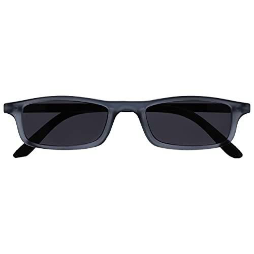The Reading Glasses Company Gafas De Lectura Mate Gris Negro Ligero Cómodo Lectores De Sol Uv400 Hombres Mujeres Bisagras Resorte S17-7 +2,50 50 g