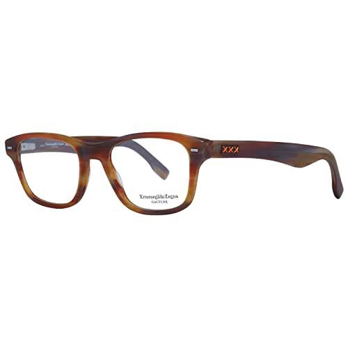 Ermenegildo Zegna ZC5013 Monturas de Gafas, Blanco (Corno Colorato)