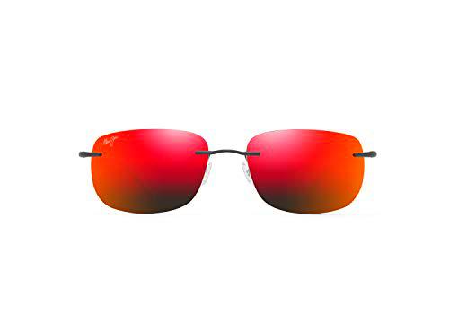 Maui Jim OHAI Gafas, Matte Black, 59,5/18/140 Unisex Adultos