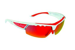 Salice 005RWB - Gafas de Ciclismo, Color Blanco/Naranja
