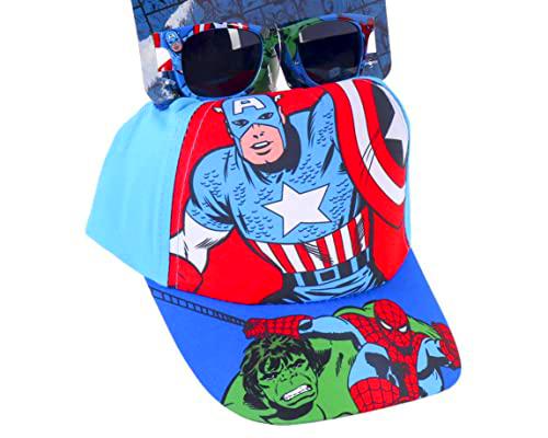 Set Gafas de Sol y Gorra Los Vengadores - Talla de 2 a 5 Años