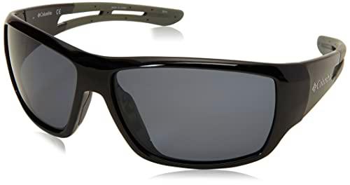 Columbia Men's Sunglasses C525SP UTILIZER - Shiny Black/Silver Flash with <<<No Lens Color>>> Lens