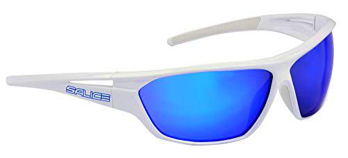Salice 002RW Gafas de Sol, Color Blanco y Azul