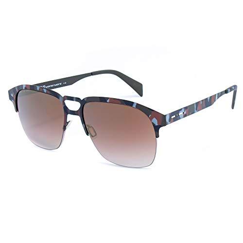 italia independent 0502-093-000 Gafas de sol, Bicolor/Negro/Verde