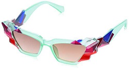 WANNAGL Sonnenbrille, Gafas de Sol Unisex Adulto, Mehrfarbige Nähte, 55mm, 60mm