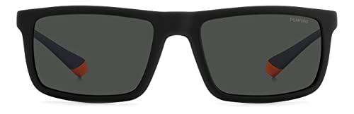Polaroid PLD 2134/s Sunglasses, 8LZ/M9 Black Orange, 56 Unisex