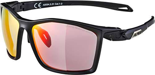 Alpina Twist Fire QVM+ - Gafas de deporte unisex, color negro mate