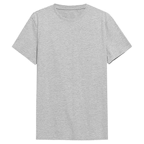 4F Tshirt M536 Color Cold Light Grey Melange Talla 3XL para Hombre