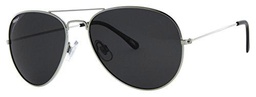 Zippo Gafas de sol polarizadas unisex, color plateado