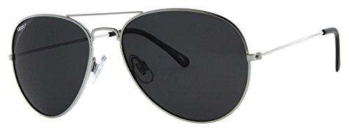 Zippo Gafas de sol polarizadas unisex, color plateado