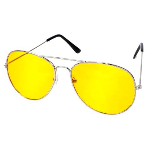 PARENCE 1 Lunette Nocturne, Jaune, M Adulte Unisexe