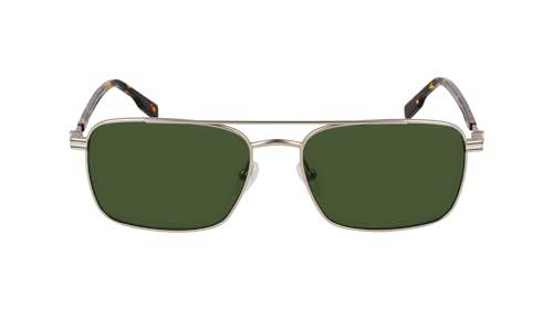 Lacoste Gafas de sol L264S para hombre, color plateado