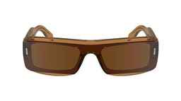 Calvin Klein Unisex Adult Sunglasses CK24503S - Light Brown with Solid Brown Lens