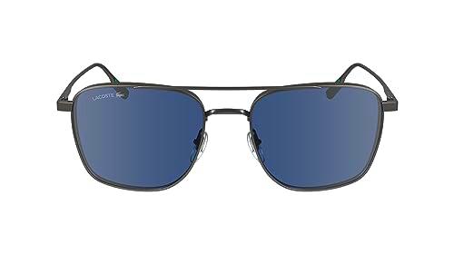 Lacoste Gafas de sol L261S para hombre, color plomizo oscuro mate