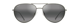 Maui Jim WALAKA Gafas, Matte Titanium, 57/16/140 Unisex Adultos
