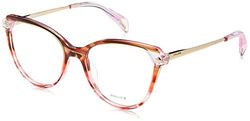 POLICE VPLL27 Gafas, Brown/Pink/SRIPED Orange, 53 para Mujer