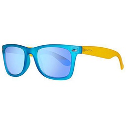 United Colors of Benetton BE986S02 Gafas de sol, Azure/Yellow, 50 Unisex